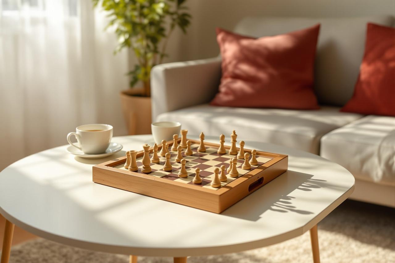 父子间的棋盘时光