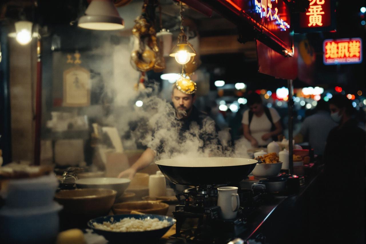 夜市炒面摊